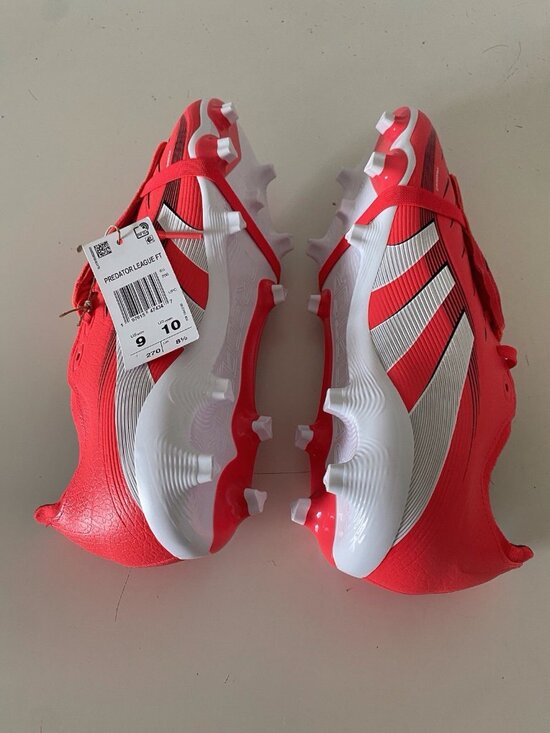adidas Predator League FoldOver Tongue Firm Ground Lucid Red Soccer Cleats Men 9 main image 14